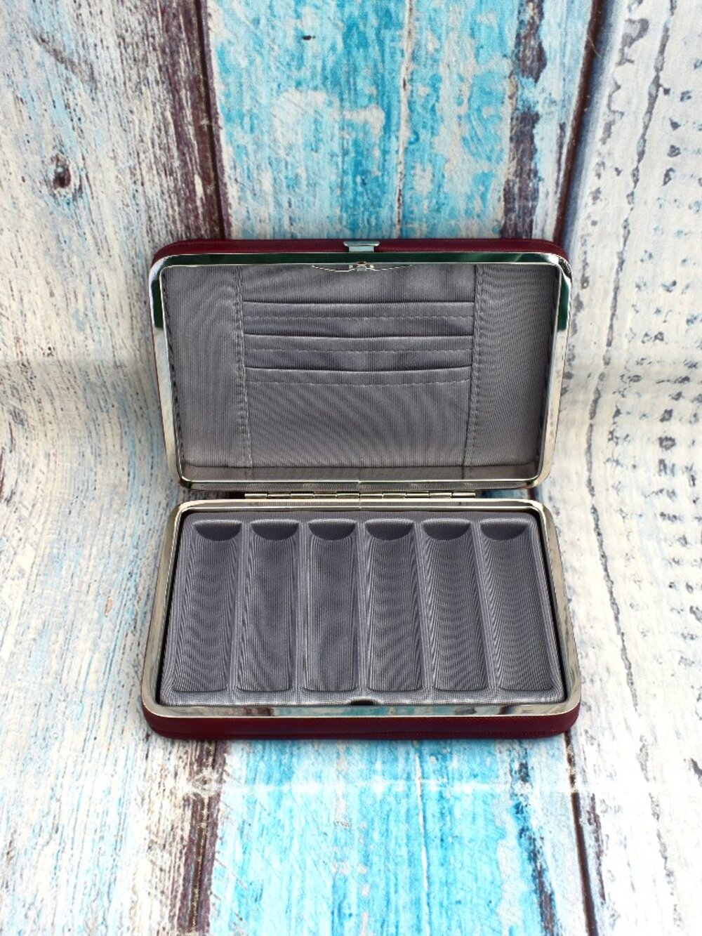 doTERRA Maroon Clutch - Travel Case Holds Six 10 mL Touch Rollers & 3 Card Slots